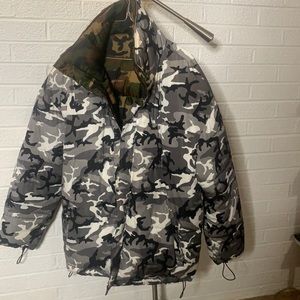 Reversible puffer coat from Akira